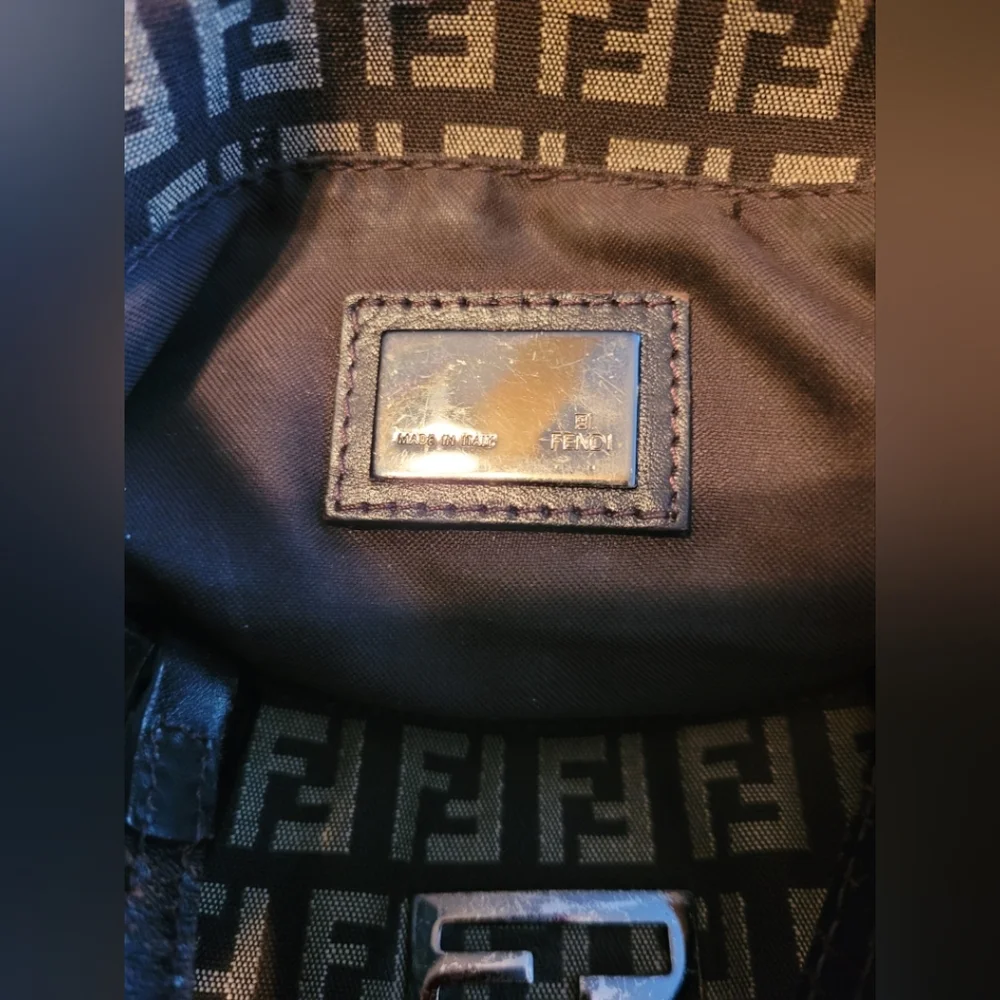 Fendi Brown Monogram Tote Bag w/COA - Picture 8 of 9